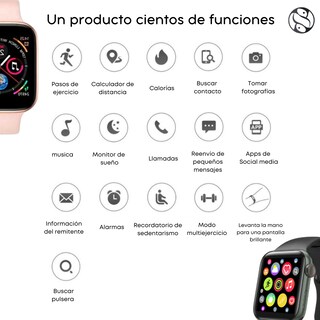 Foto 3 | Foto 3 | Combo Smartwatch + Audífonos Manos Libres Dosyu T500 Rosa