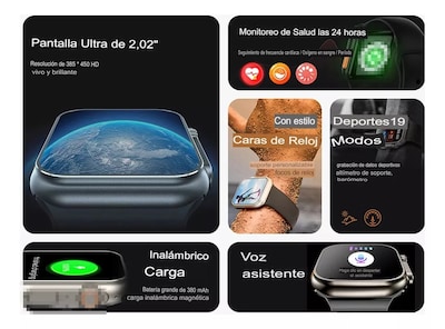 Foto 3 | Foto 3 | Smartwatch NS Tech S9 Ultra Multicolor 3 Correas 49 mm