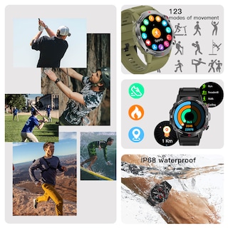 Foto 4 | Foto 4 | Venta Internacional- Reloj Inteligente Hk87 1.43 HD para Deportes al Aire Libre B
