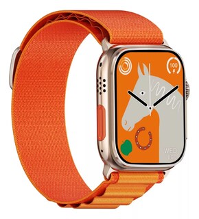 Foto 1 | Foto 1 | Smart Watch Reloj Inteligente W69 Mini Brújula Nfc 2gb Rom Naranja