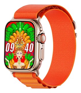 Foto 2 | Foto 2 | Smart Watch Reloj Inteligente W69 Mini Brújula Nfc 2gb Rom Naranja