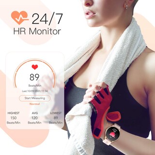 Foto 3 | Foto 3 | Venta Internacional - Reloj Inteligente Agptek para Mujer Ip68 a Prueba de Agua con Pin Android y iOs
