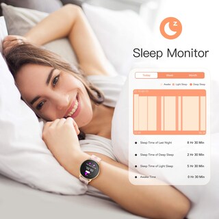 Foto 4 | Foto 4 | Venta Internacional - Reloj Inteligente Agptek para Mujer Ip68 a Prueba de Agua con Pin Android y iOs