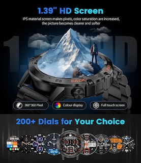 Foto 2 | Foto 2 | Venta Internacional - Reloj Inteligente Foxbox Para Responder/hacer Llamadas Android Ios Para Hombre, Negro
