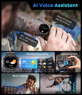 Foto 4 | Foto 4 | Venta Internacional - Reloj Inteligente Foxbox Para Responder/hacer Llamadas Android Ios Para Hombre, Negro