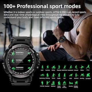 Foto 8 | Foto 8 | Reloj Inteligente Lokmat para Deportes al Aire Libre y Llamadas Bluetooth