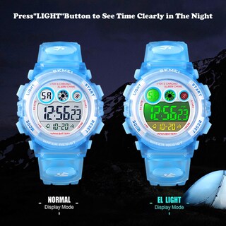 Foto 2 | Foto 2 | Venta Internacional - Reloj Deportivo Digital Meimesu Impermeable Para Niños, Led De 7 Colores