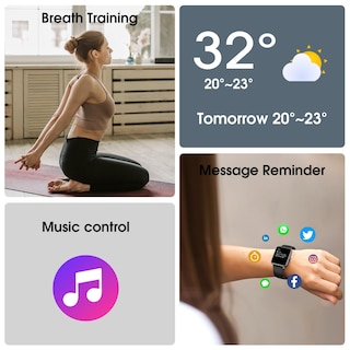 Foto 6 | Foto 6 | Reloj Inteligente Livikey Rastreador De Actividad Física Frecuencia Cardíaca Sueño 41 Mm - Venta Internacional