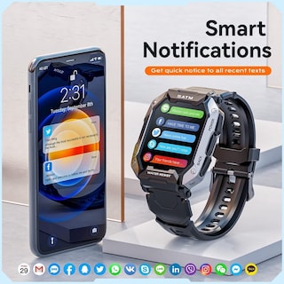Foto 4 | Foto 4 | Smartwatch Sports Con Pantalla De 1.71 Pulgadas, 5 Atm, Resistente Al Agua Para Hombres - Venta Internacional.