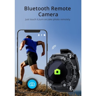 Foto 6 | Foto 6 | Reloj Inteligente Smartwatch Sports Attack, Negro, Con Podómetro Ip68 - Venta Internacional.