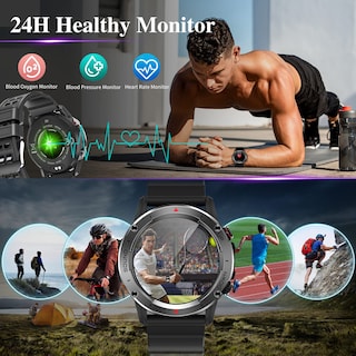 Foto 4 | Foto 4 | Reloj Smartwatch Pasonomi Negro con Bluetooth-Venta Internacional