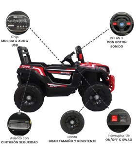 Foto 2 | Foto 2 | Montable Eléctrico Tek TEK-699 color Rojo