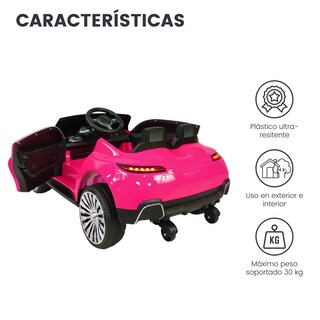 Foto 4 | Foto 4 | Carro Montable Eléctrico para Niños TEK-698-ROSA Control Remoto Luz