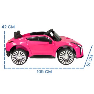 Foto 5 | Foto 5 | Carro Montable Eléctrico para Niños TEK-698-ROSA Control Remoto Luz
