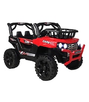 Montable Electrico Control Remoto 12v 4 Motores Musica Luz Y Sonido Rojo