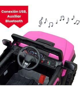 Foto 2 | Foto 2 | Montable Eléctrico Rosa Control Remoto Luz Led Raptor 12v para Niños