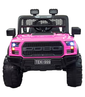 Foto 8 | Foto 8 | Montable Eléctrico Rosa Control Remoto Luz Led Raptor 12v para Niños