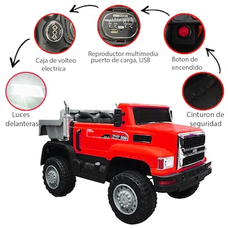 Foto 5 | Foto 5 | Montable Eléctrico Lee Monde Truck Rojo 12v