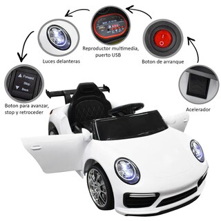 Foto 6 | Foto 6 | Montable Eléctrico Porche Blanco
