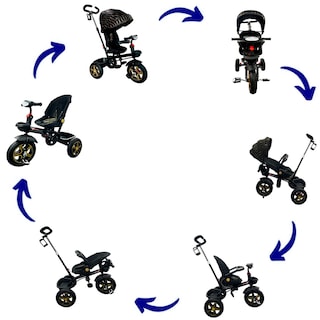 Foto 6 | Foto 6 | Triciclo con Asiento Reclinable Negro