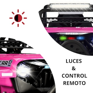 Foto 2 | Foto 2 | Camioneta Montable Electrica 93 Cm Para Niños Control Remoto 12v - Rosa