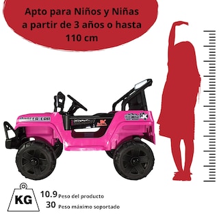 Foto 6 | Foto 6 | Camioneta Montable Electrica 93 Cm Para Niños Control Remoto 12v - Rosa