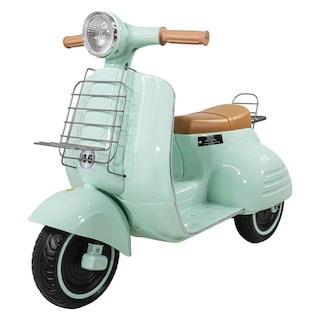 Foto 1 | Foto 1 | Motocicleta Montable Vintage Motoneta 12 V Luz Led Menta