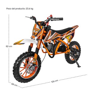 Foto 6 | Foto 6 | Motocicleta Montable Motocrash Motor A Gasolina 46cc 45 Km/h Naranja Little Monkey