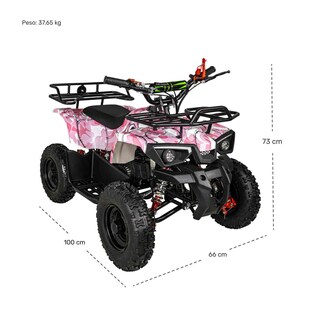 Foto 8 | Foto 8 | Cuatrimoto Montable Motor A Gasolina 49cc Niños 45km/h Rosa Little Monkey