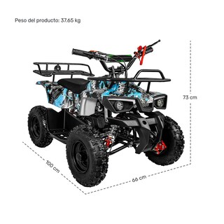 Foto 8 | Foto 8 | Cuatrimoto Montable Motor A Gasolina 49cc Niños 45km/h Azul Little Monkey