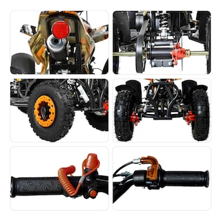 Foto 6 | Foto 6 | Cuatrimoto Motor a Gasolina 49cc Niños Montable Atv 45km/h Little Monkey