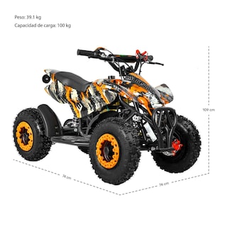 Foto 7 | Foto 7 | Cuatrimoto Motor a Gasolina 49cc Niños Montable Atv 45km/h Little Monkey