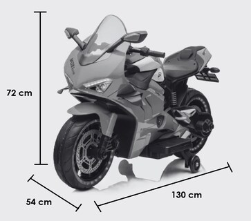 Foto 5 | Foto 5 | Moto Eléctrica Aeiou con Rueditas Rojo para Niños