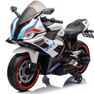 Foto 1 | Foto 1 | Moto Eléctrica Aeiou Bdx019 Diseño Realista Blanco para Niños