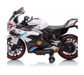 Foto 2 | Foto 2 | Moto Eléctrica Aeiou Bdx019 Diseño Realista Blanco para Niños