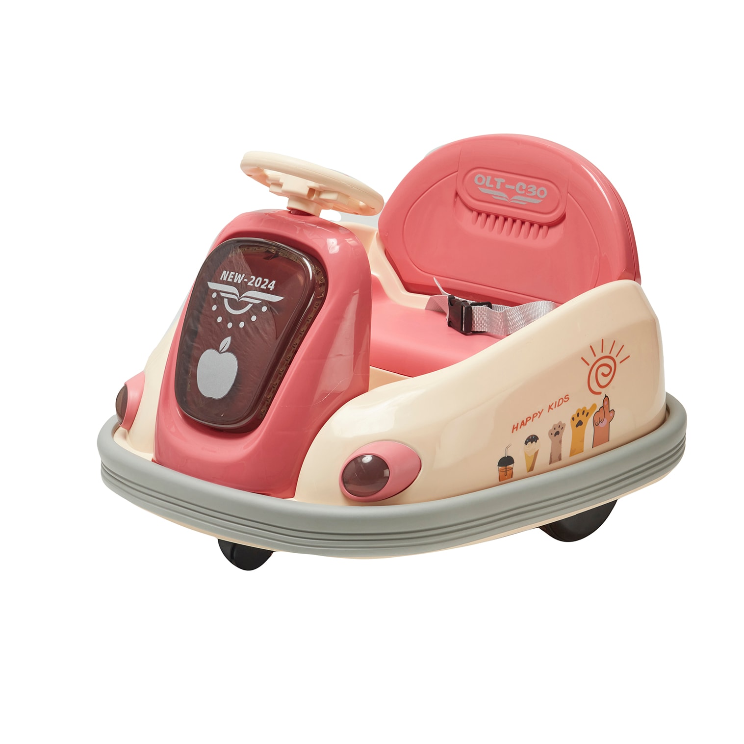 Montable Eléctrico Crash Denco Toys Rosa Bluetooth/USB Música Luz led C/R