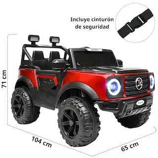 Foto 5 | Foto 5 | Camioneta Montable Electrica Para Niños Función Mecedora Luz Sonido Bluetooth 12v - Rojo