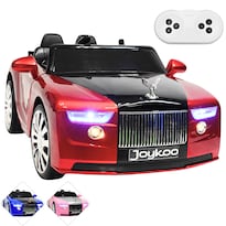 Montable Electrico Clásico Para Niños Bluetooth Usb Y Auxiliar Luces Sonido 12v - Rojo