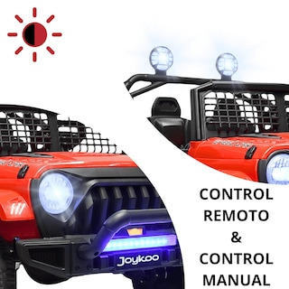 Foto 2 | Foto 2 | Camioneta Montable Electrica Para Niños Con Luz Led Y Sonido Conexión Bluetooth 12v - Rojo