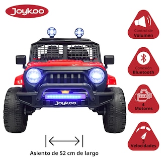 Foto 3 | Foto 3 | Camioneta Montable Electrica Para Niños Con Luz Led Y Sonido Conexión Bluetooth 12v - Rojo