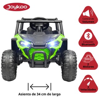 Foto 3 | Foto 3 | Montable Electrico Para Niños Uvt-001 Luz Y Sonido Control Remoto Conexión Usb Y Bluetooth 12v - Verde