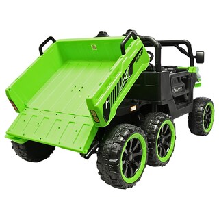 Foto 7 | Foto 7 | Montable Eléctrico Para Niños Tractor 6x6 Caja De Vuelco Atomática Luz Y Sonido Bluetooth 12v - Verde