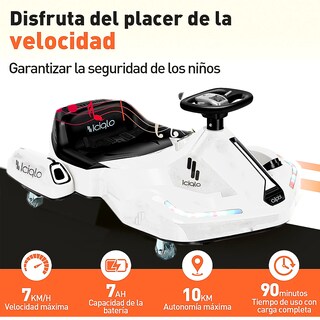 Foto 4 | Foto 4 | Go Kart Electrico Para Niños Giro 360° Luz Bluetooth Iciqlo