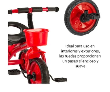 Foto 4 | Foto 4 | Triciclo Bicicleta Para Niños Infantil Cesta Cajuela
