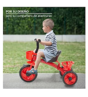 Foto 5 | Foto 5 | Triciclo Bicicleta Para Niños Infantil Cesta Cajuela