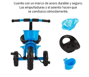 Foto 2 | Foto 2 | Triciclo Bicicleta Para Niños Infantil Cesta Cajuela