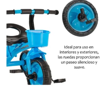 Foto 5 | Foto 5 | Triciclo Bicicleta Para Niños Infantil Cesta Cajuela