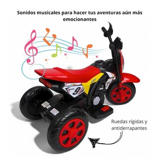 Foto 5 | Foto 5 | Motocicleta Eléctrica Montable Infantil C/ 3 Ruedas