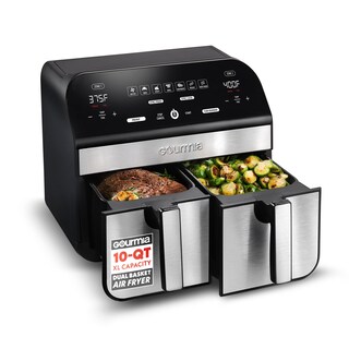 Foto 1 | Foto 1 | Freidora Gourmia Doble Cesta 10 Litros 1600 W Fryforce 360° Negra - Venta Internacional.