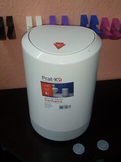 Foto 3 | Foto 3 | Basurero Click Blanco Prat-k 5 Lts